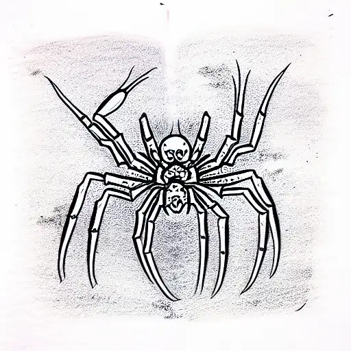 Spider tattoo design idea