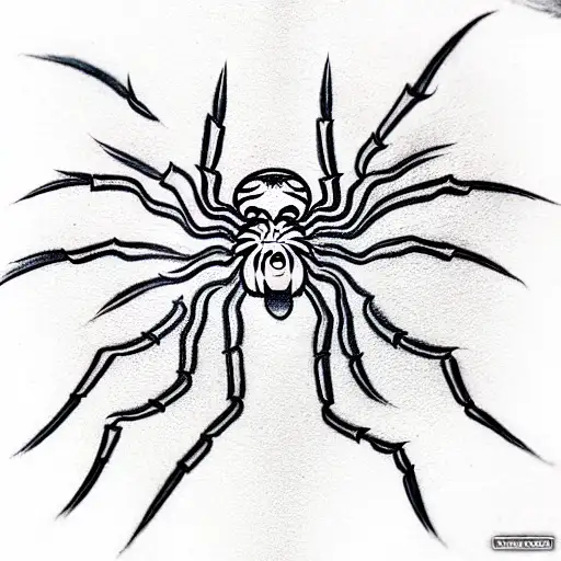 Spider tattoo design idea