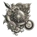 12 laws of the universe inside tattoo design idea