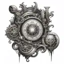 12 laws of the universe inside tattoo design idea