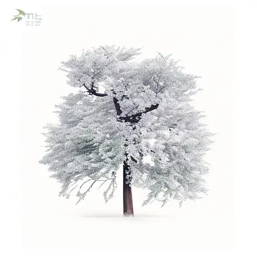 a tall tree with twisting branches and blowing leaves tattoo design idea