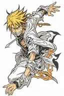 меч bleach anime tattoo design idea