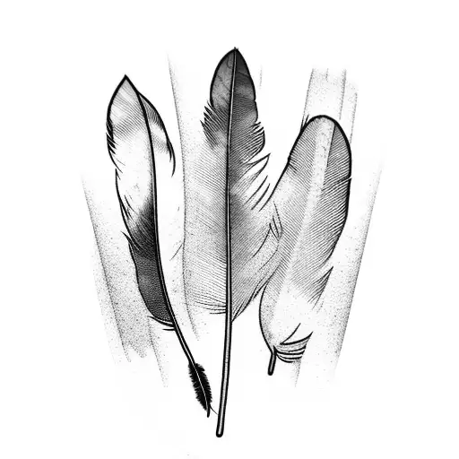 books with a bird feather tattoo design idea