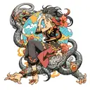 anime character tattoo design idea