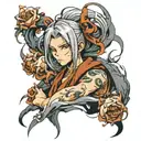 anime character tattoo design idea