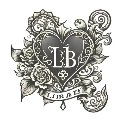 bleedibg hearts, libra zodiac sign last name tattoo tattoo design idea