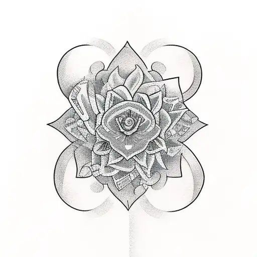 A tattoo representing the love for learning, with an open book adorned with intricate botanical illustrations tattoo design idea