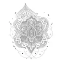 A tattoo representing the love for learning, with an open book adorned with intricate botanical illustrations tattoo design idea