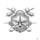 c 130 and boeing aerospace logo tattoo design idea