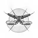 c 130 and boeing aerospace logo tattoo design idea