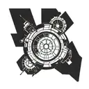 iron man arc reactor tattoo design idea