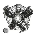 iron man reactor tattoo design idea