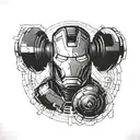 iron man reactor tattoo design idea