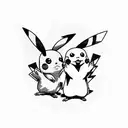 pikachu tattoo design idea
