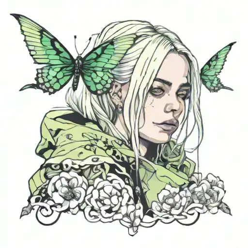 Billie Eilish tattoo design idea