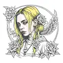 Billie Eilish tattoo design idea