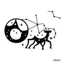 Taurus and Leo constellations together tattoo design idea