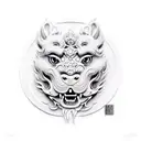 Foo Dog tattoo design idea