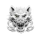 Foo Dog tattoo design idea