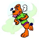 Scooby Doo smoking weed tattoo design idea
