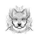 fu dog  tattoo design idea