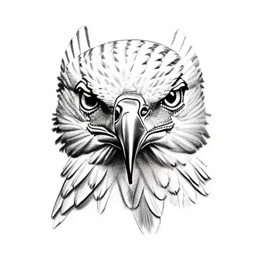 Egyptian eagle tattoo design idea