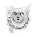 orange slice tattoo design idea