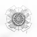 orange slice tattoo design idea