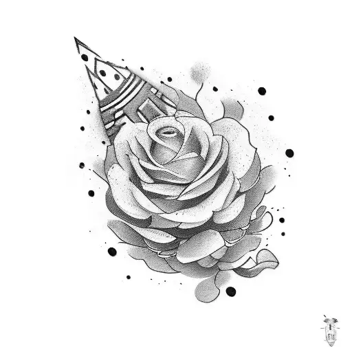 Créer un tatouage qui représente : l'innocence a été perdue, mais notre sens de la réalité est mélangé avec un fort sent tattoo design idea