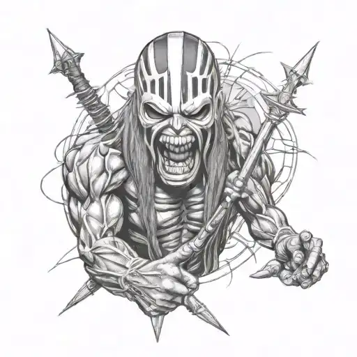 Eddie iron Maiden tattoo design idea
