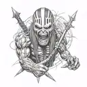 Eddie iron Maiden tattoo design idea
