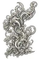 smoke effect using black tattoo design idea