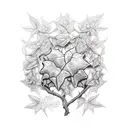 Ivy vine willow branch  tattoo design idea