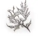 willow branch tattoo design idea