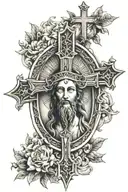 religion symbols Christ tattoo design idea