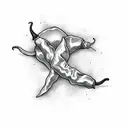 chilli pepper tattoo design idea