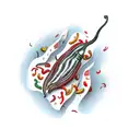 chilli pepper tattoo design idea