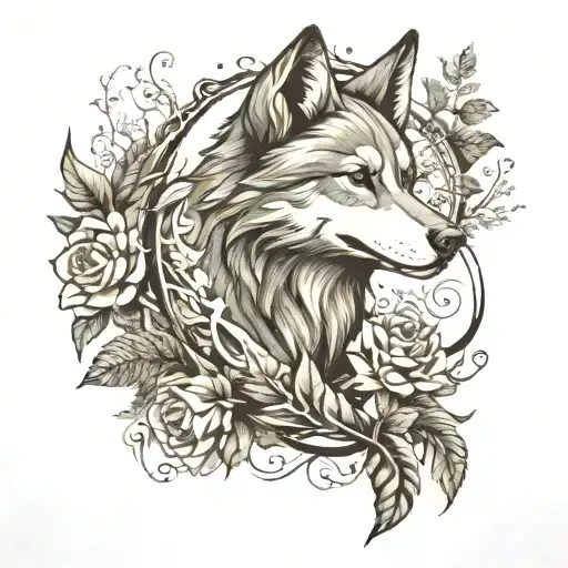 balto forest sleeve tattoo tattoo design idea
