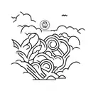 the way life goes tattoo design idea