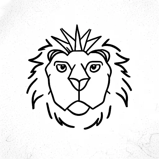 king lion tattoo design idea