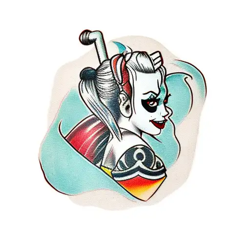 Harley Quinn tattoo design idea
