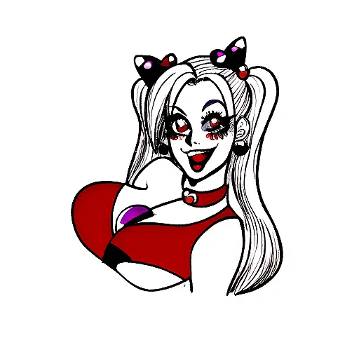 Harley Quinn tattoo design idea