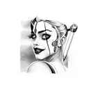 Harley Quinn tattoo design idea