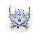 Blueberry tattoo design idea