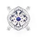 Blueberry tattoo design idea