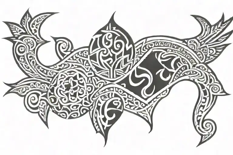 filipino Upper back tattoo tattoo design idea