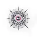 infinity symbol made with magic spell tattoo design idea