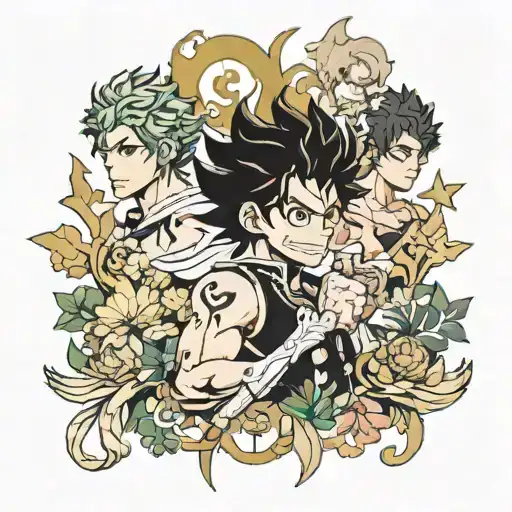 black clover tattoo design idea
