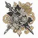 black clover tattoo design idea