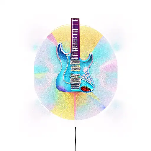 Electric Guitar tattoo design idea